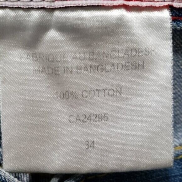 Vintage UFO Jeans Men's 100% Cotton Size 34 Blue Medium Wash Denim - Picture 4 of 7